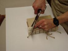 Trimming back the vellum.1.