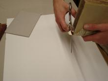 Trimming back the vellum.2.