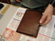 Putting the leather on.2.