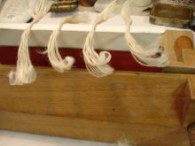 Spined lined between thinned cords