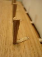 Detail of oak pegs