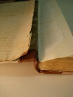 Original endpapers lifted