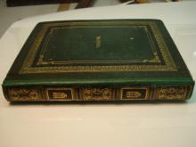 Green leather reback.